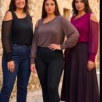 Γυναικεία Plus Size Μπλούζα "Beyoncé" XL-4XL με Cut-Out Ώμο & Διαφανή Μανίκια