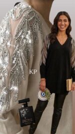 Marlene Knit – Πολυτελές Πουλόβερ Βισκόζης με Διαφάνεια & Κέντημα - Image 3
